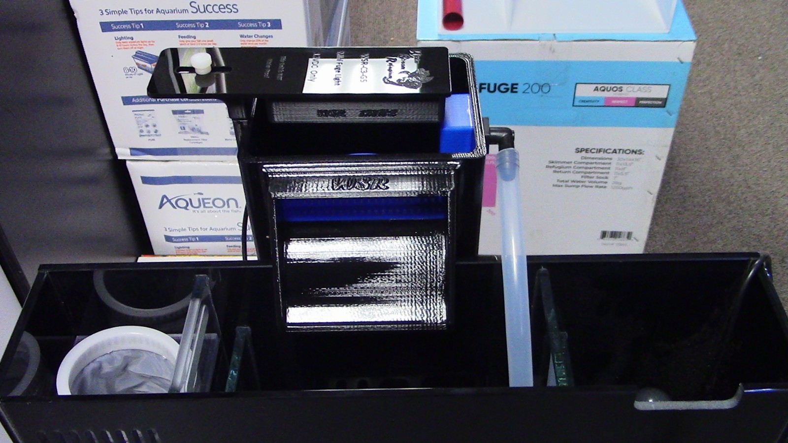 Refugium, WSR-Mini Fuge-100 Hang on Refugium System W/Pump and LED Light