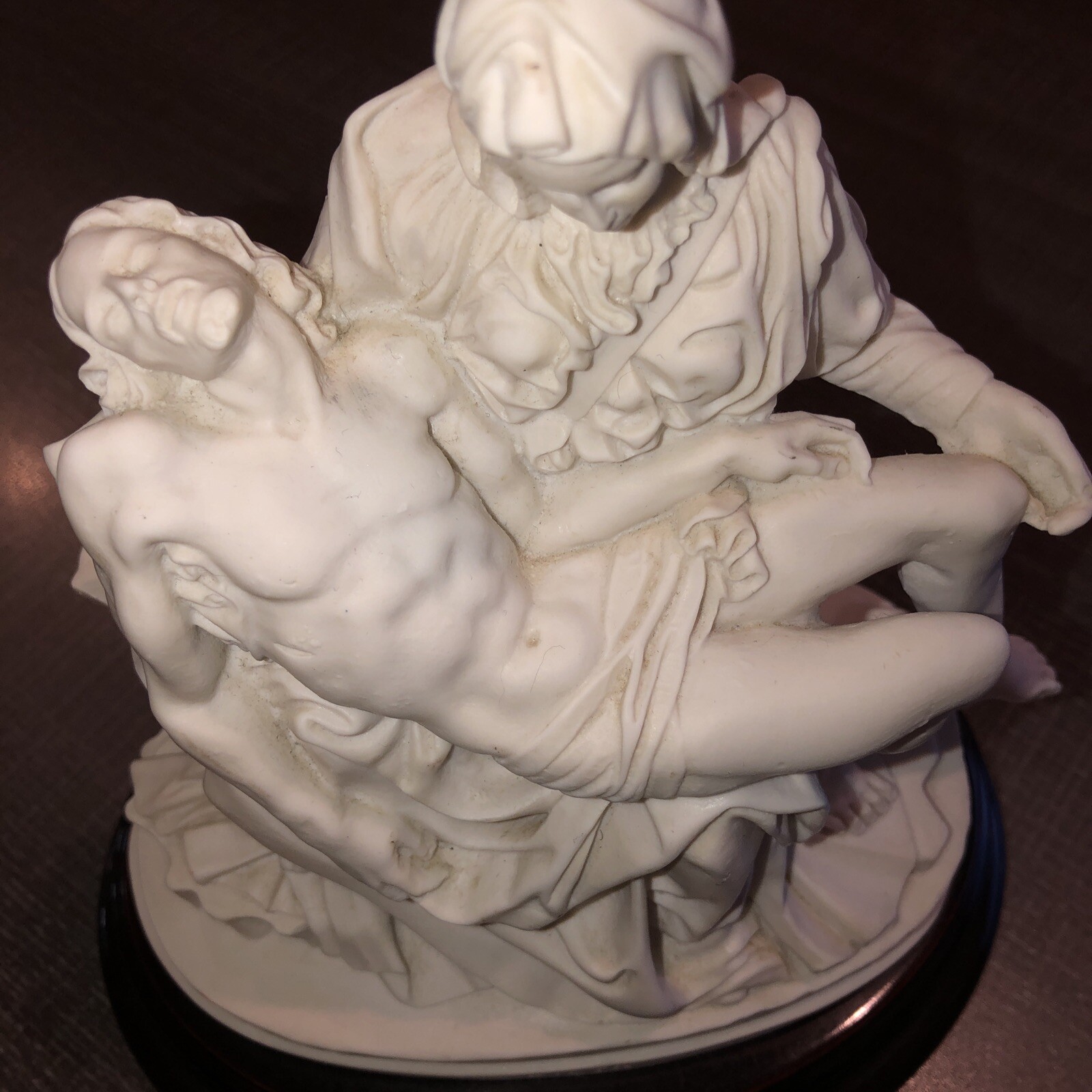 Michelangelo's Pieta Jesus Sculptor A. Santini PIETA Classic9x7x4” Made In Italy