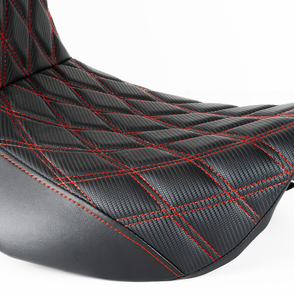 1-piece Step-up Seat Front Rear Full For Harley Street Glide Road King 1997-2007