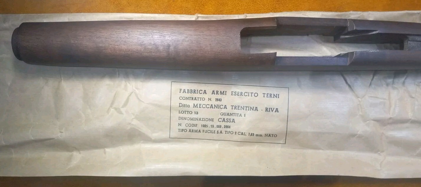 BM59 BM59E Stock Fabrica Armi Esercito Terni Meccanica Trentina M1 Garand WWII
