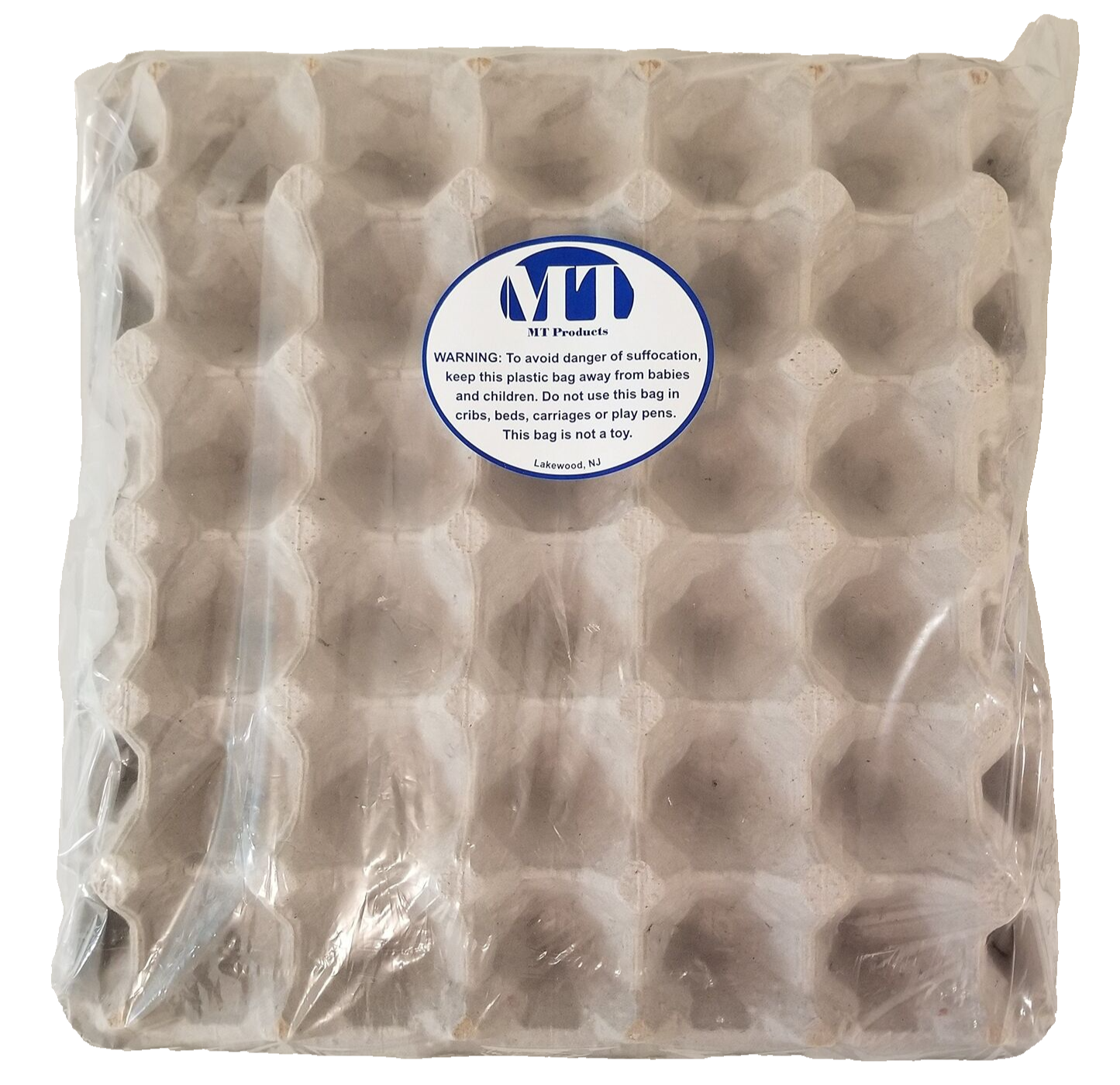 MT Products Pulp Flat Egg Cartons | Stores 30 Large to Small Eggs - Pack of 15