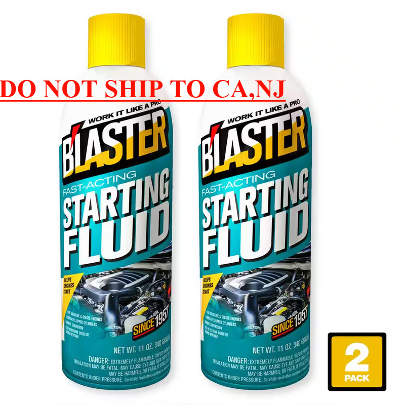 11 Oz. Fast-Acting Engine Starting Fluid Spray (Pack of 2)