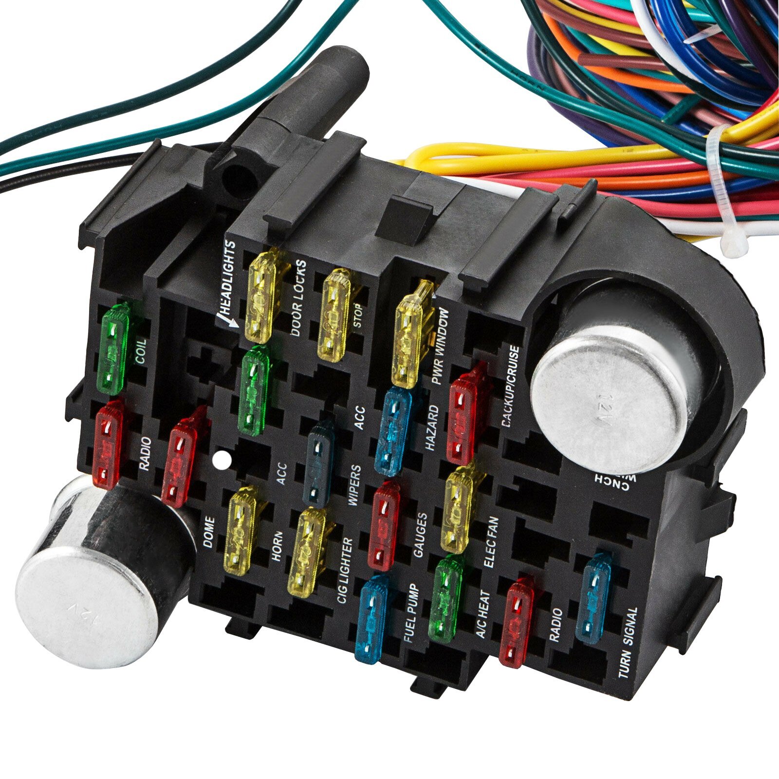 Universal 21 Circuit Wiring Harness For CHEVY MOPAR FORD JEEP HOTRODS New