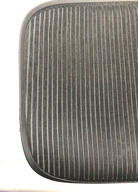 Herman Miller Aeron Size B Blemished Black Seat Mesh With New Insert Seat Foam.