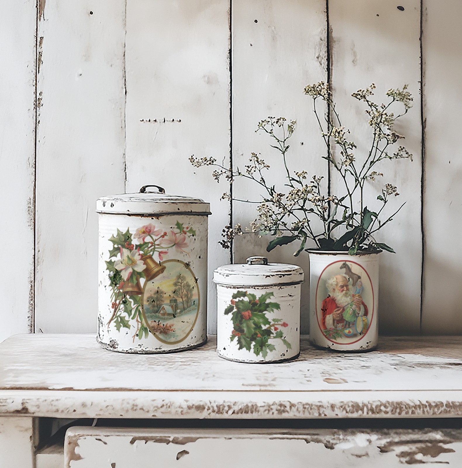 Iron Orchid Designs IOD Christmas Joy Transfer - (8) 8x12 Sheets NEW!!!