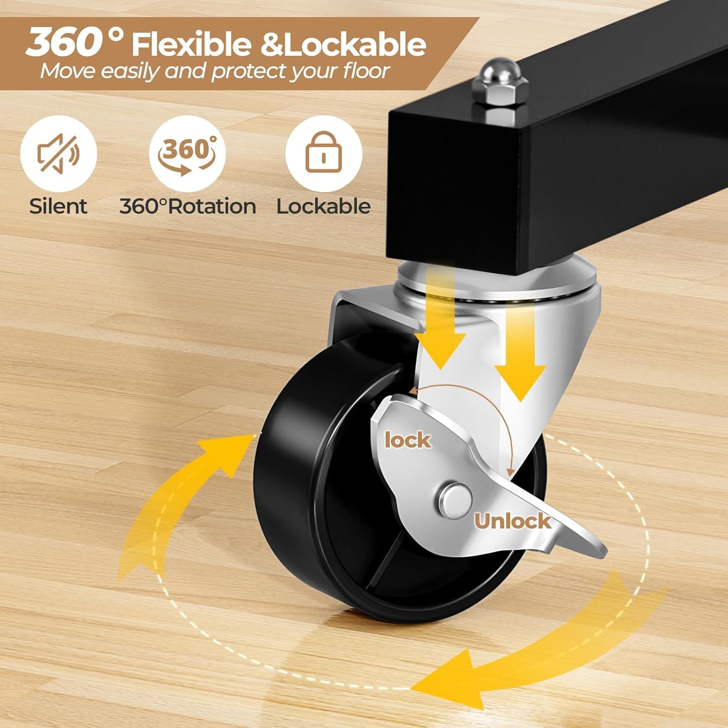 Abiglifty Double-Rods Clothes Rack for Hanging Clothes Clothing Rack with Wheels