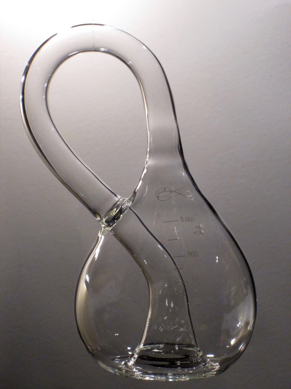 Handmade Glass Klein Bottle