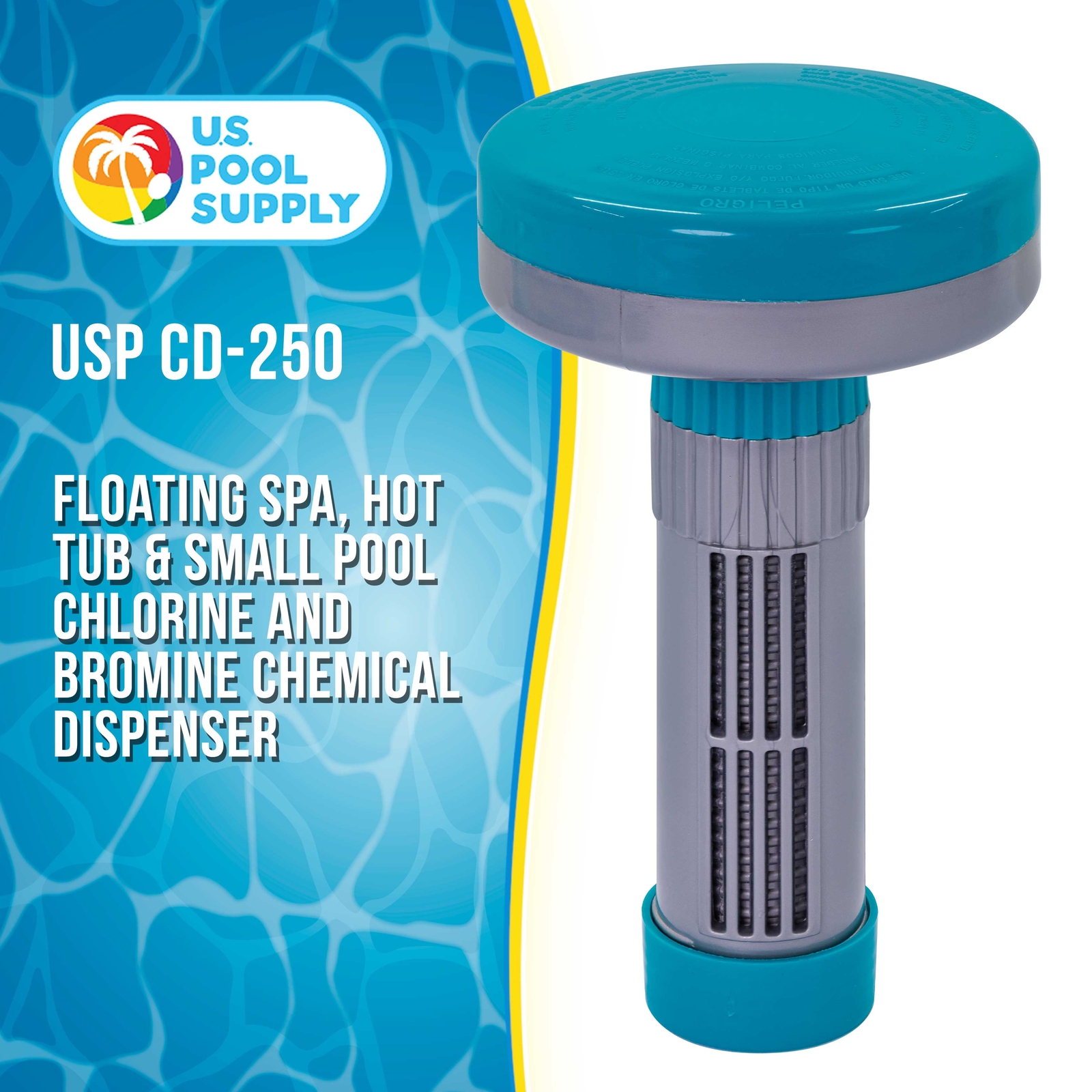 U.S. Pool Supply Floating Spa, Hot Tub, Pool Chemical Dispenser, 13 Settings
