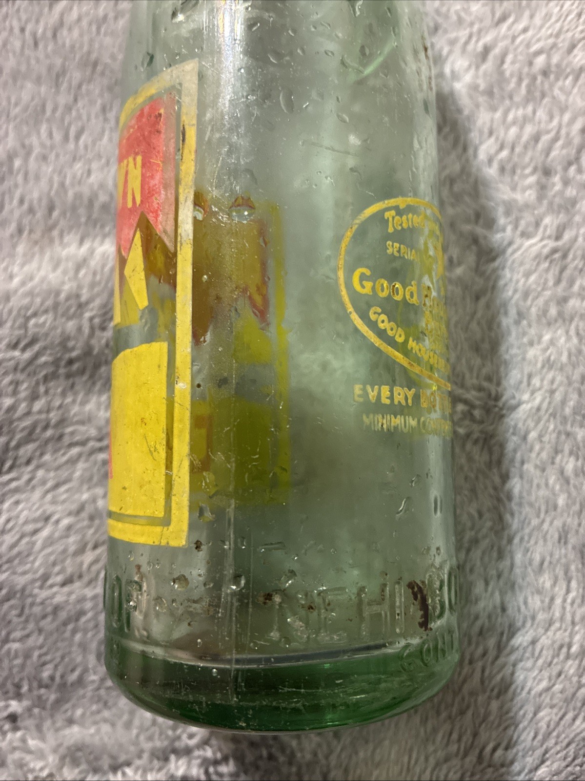 Vintage Royal Crown RC Cola Acl & Embossed 12oz Soda Bottle Good Housekeeping