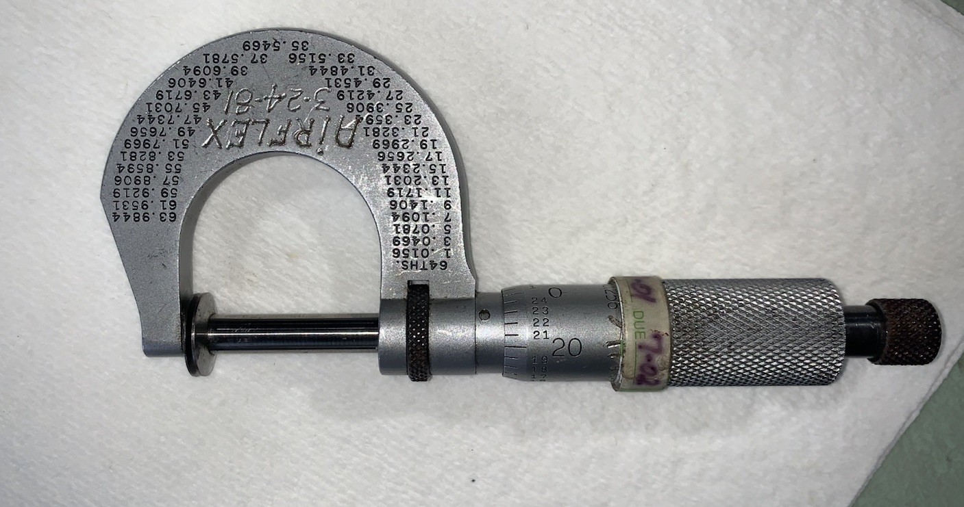 Vg Starrett 256 Disc-Type Outside Micrometer 0-1” Ratchet Stop Has Engravings