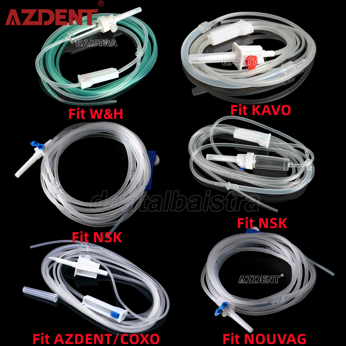 Dental Surgical Irrigation Tubing Set Disposable Hose Fit for /NSK/NOUVAG