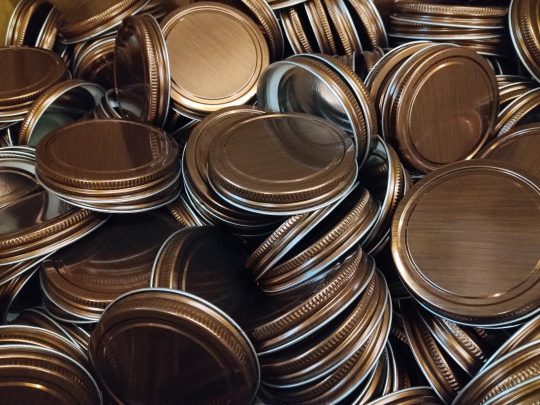 METAL LIDS (70-400) for 9 oz Straight-Sided Glass Jars (12-24-48-96 count)