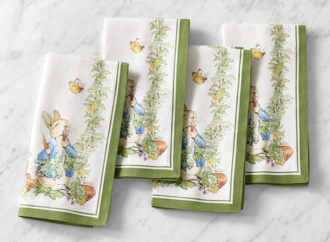 Williams-Sonoma Peter Rabbit Napkins Set/4