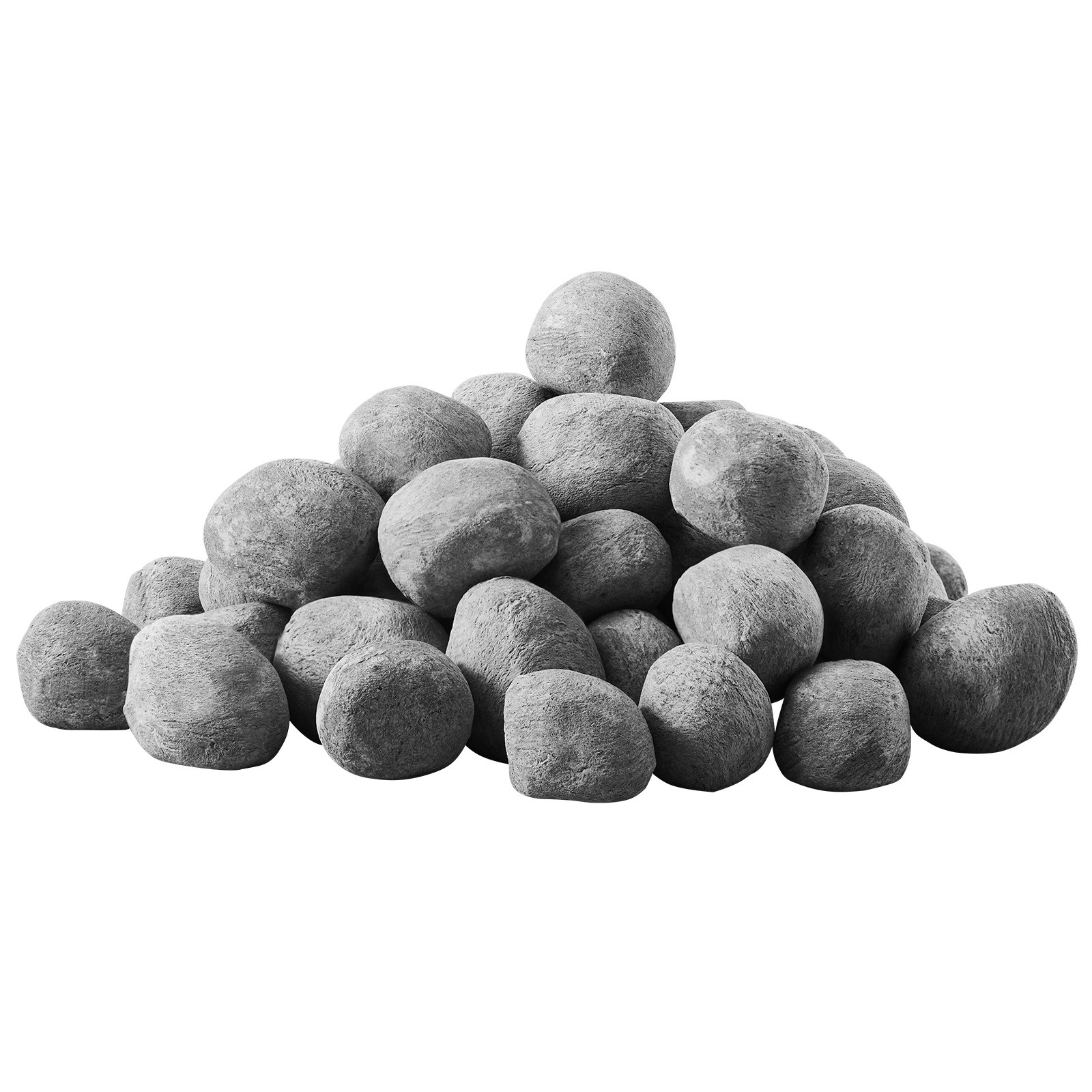 VEVOR 1-2 Inch 48 Pcs Ceramic Fire Pebble Stones Lava Rocks Reusable