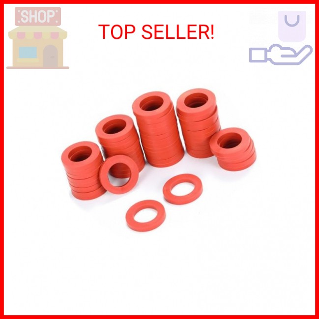 Sanpaint Garden Hose Washers Rubber Seals, 40-Piece Standard Set