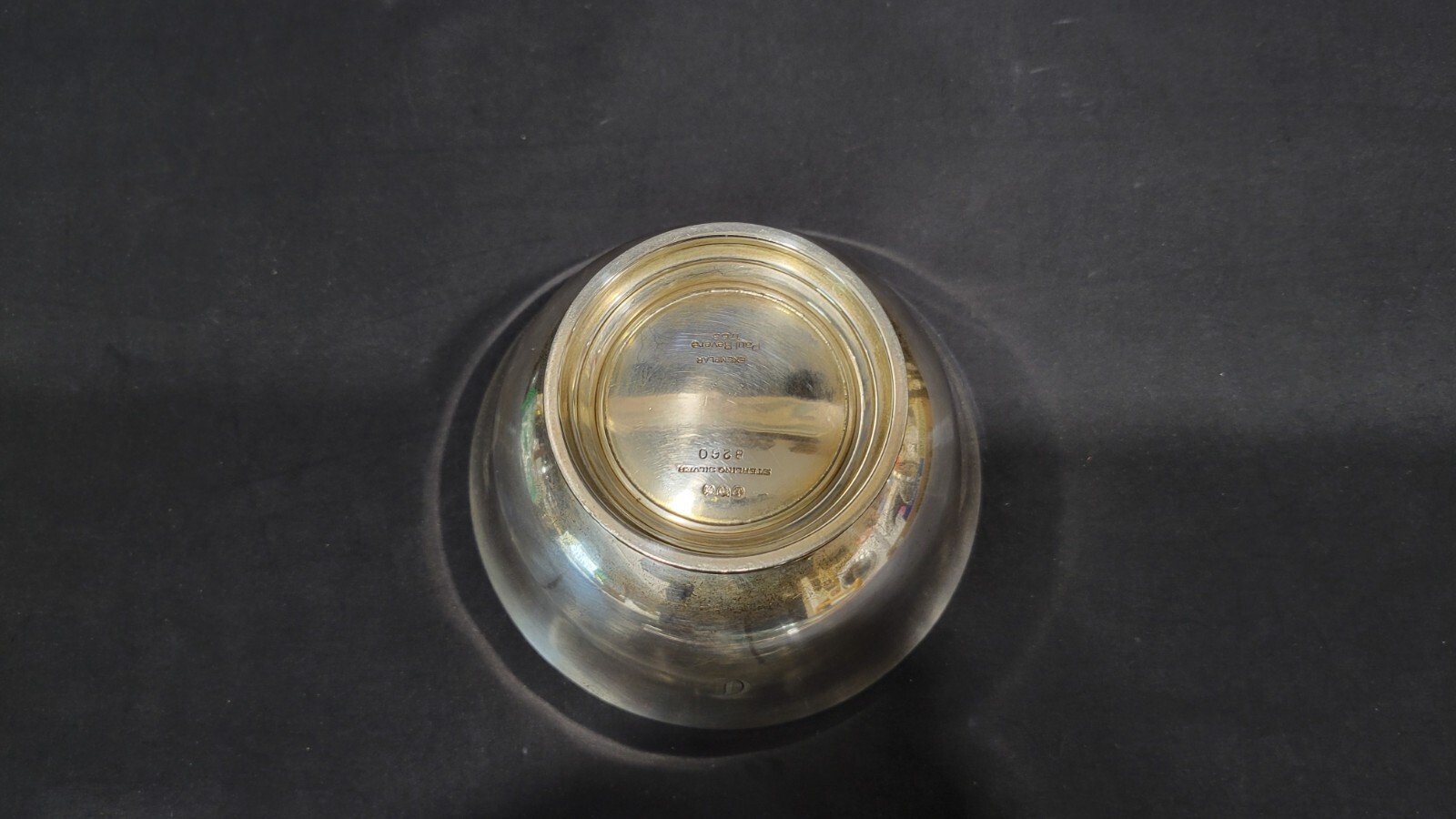 Vintage Watson Company Sterling Revere Exemplar Monogramed Bowl, 4 3/8", 131.7 g