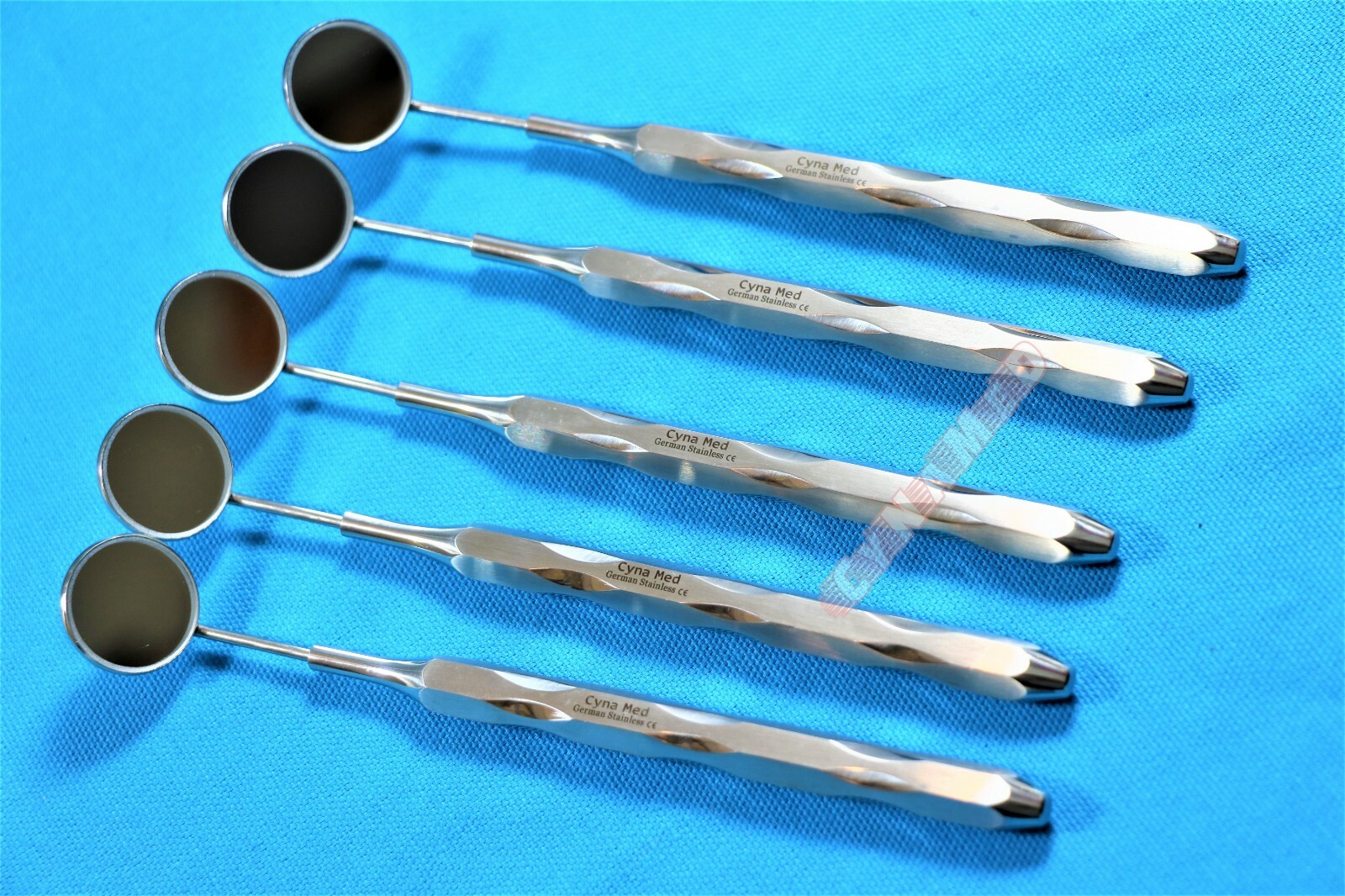 X5 Dental Mouth Mirror #5 Unique Handle Reflector Odontoscope Teeth Inspection