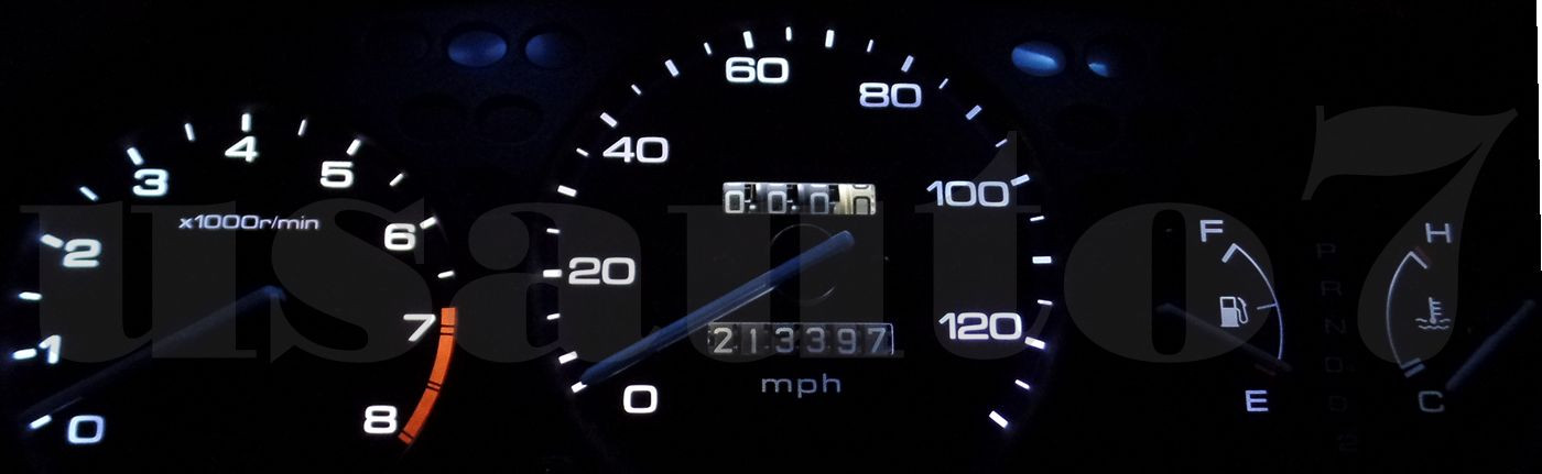 Dash Instrument Cluster Gauge WHITE LED LIGHT KIT Fit 96-00 Honda Civic 6th Gen