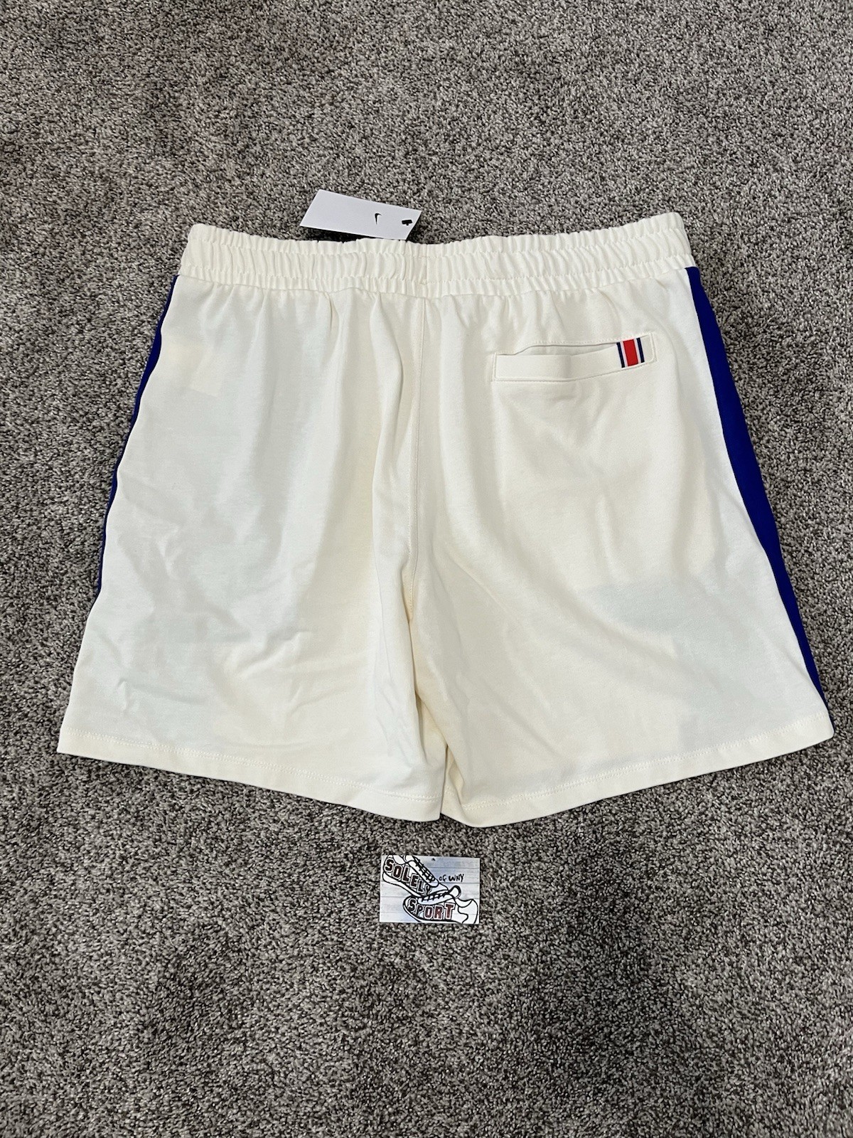 New Nike Court Heritage Tennis Shorts Pale Ivory Fleece Rafa FZ6951 Mens Large L