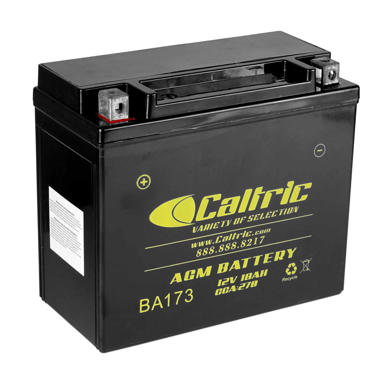 Caltric YTX20H-BS AGM Battery for Yamaha 12V / 18AH / CCA 270