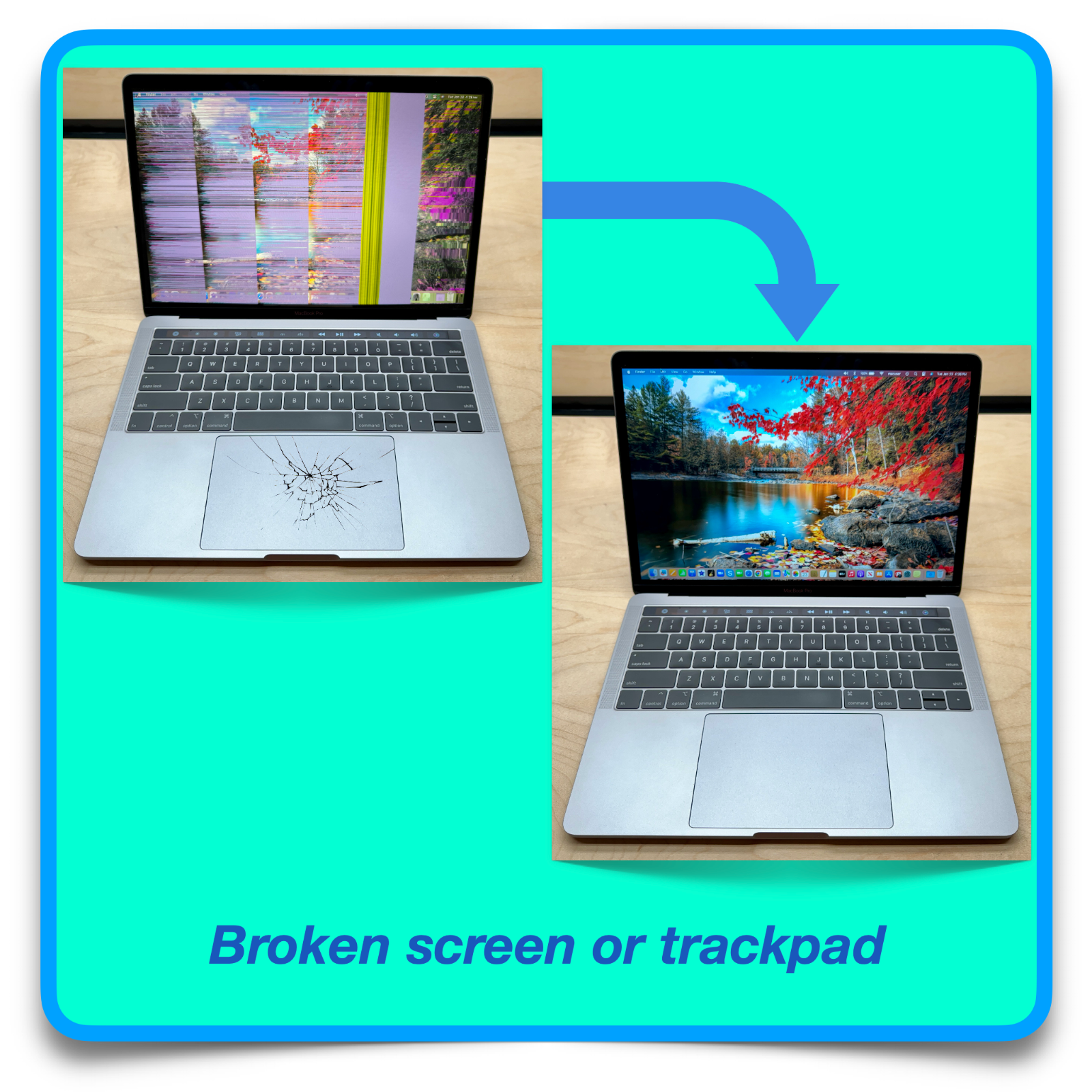 Apple MacBook Mail-in Repair Service (Mac 2017 and later)