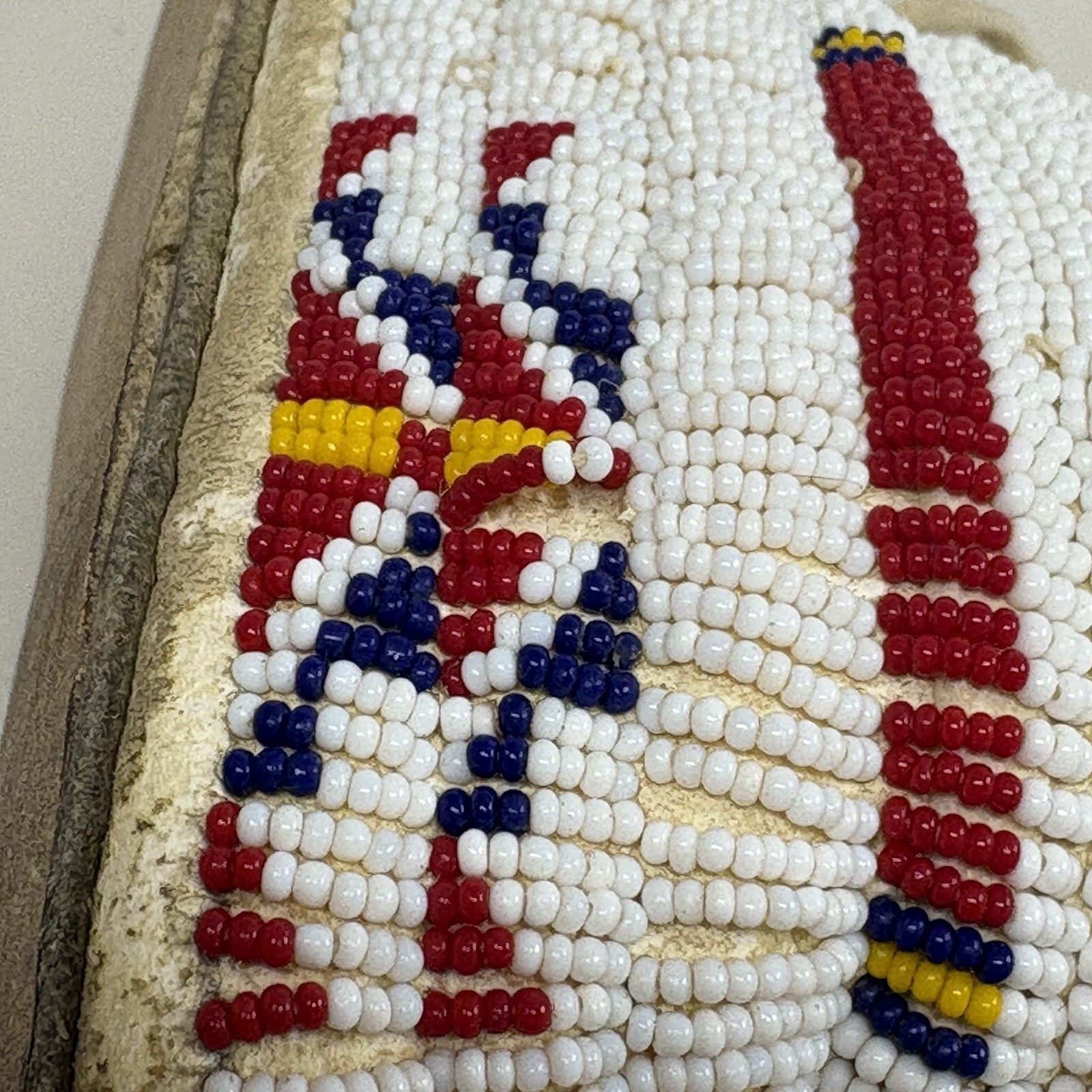Antique Plains Indians Native American Moccasins Beaded Ceremonial Sioux