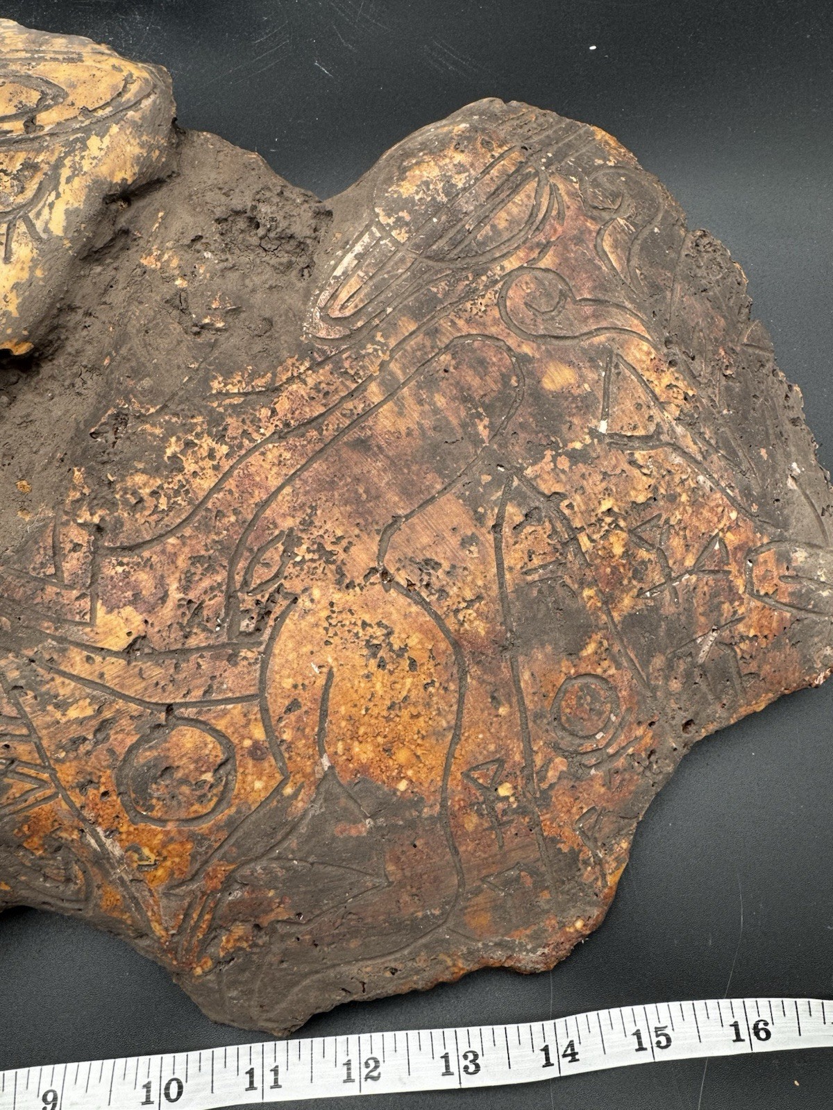 Glowing Massive Masonic Tablet Tula Mexico PreColumbian Alien Ojuelos