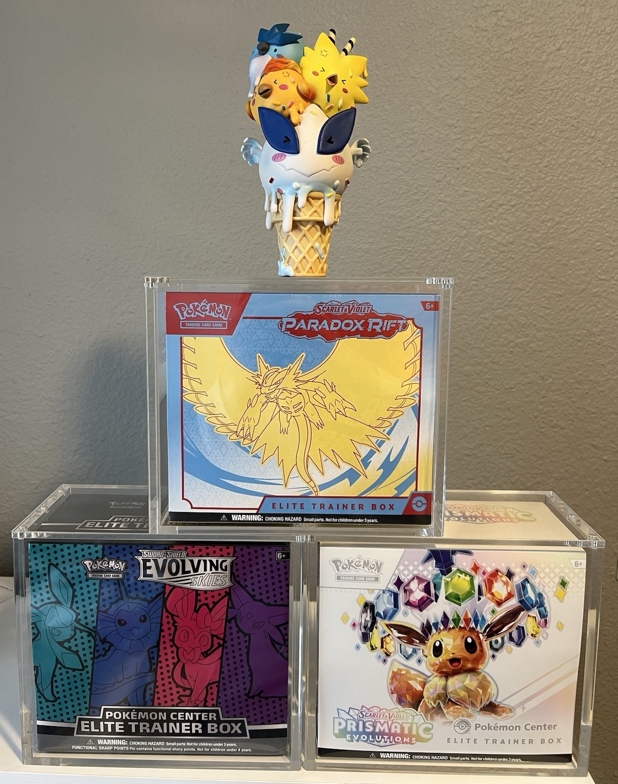 Pokemon ETB premium Acrylic Case 99% UV Protection With Magnetic Lid