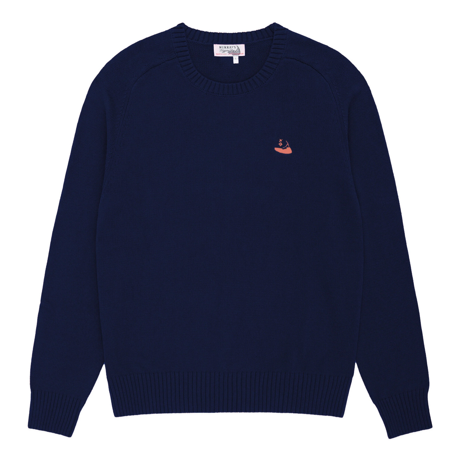 NWT Murrays Toggery Shop Nantucket Reds Collection Navy Blue Sweater with Logo