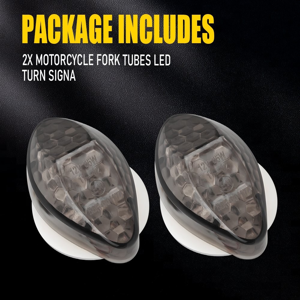 4Pcs Smoke Flush Mount LED Turn Signal Light Blinker Fits Yamaha YZF R1 R6 R6S A