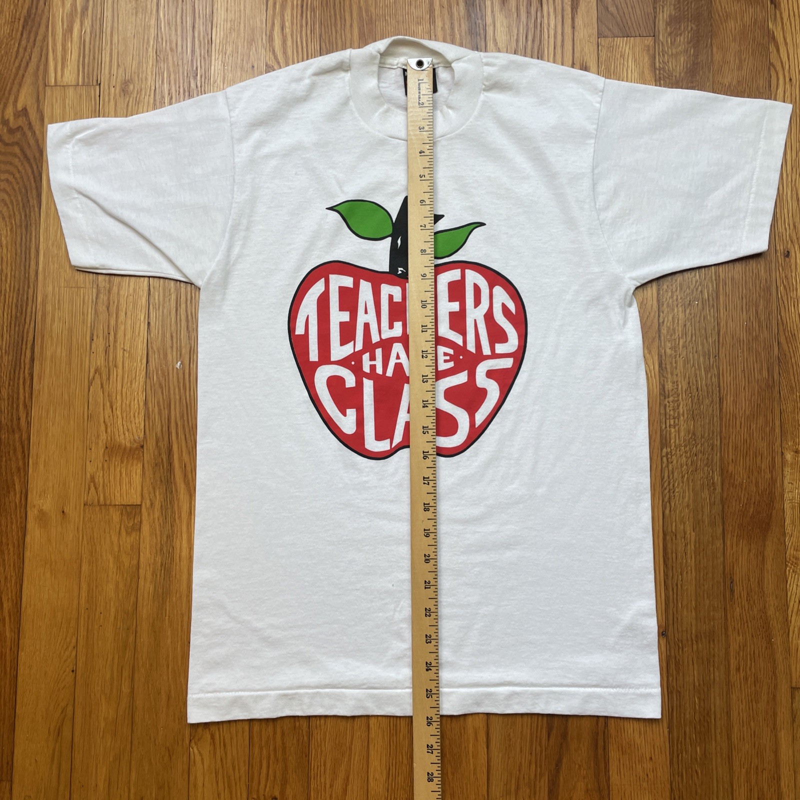 Vintage 80s T Shirt Mens M Teachers Have Class Screen Stars Single Stitch White