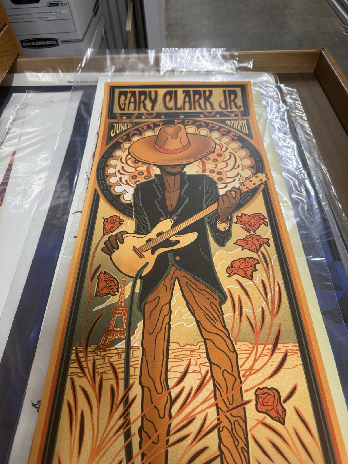 Gary Clark Jr PARIS 2022 Munk One Artists Proof L'Olympia Poster Signed AP x/25