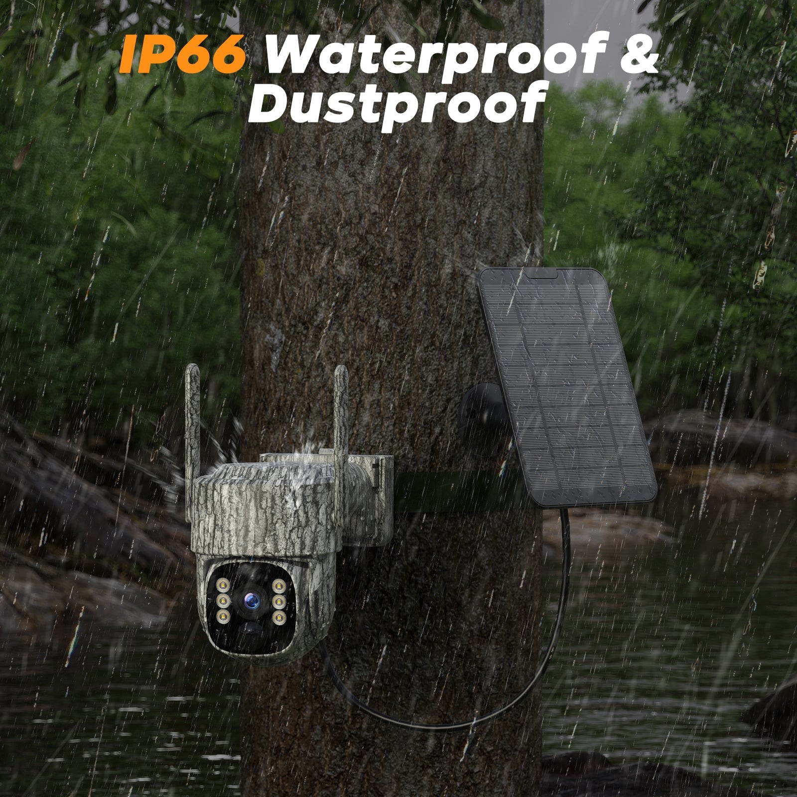 4G LTE Trail Camera Live View Hunting Solar Powered Cellular Security Cam SIM🔥