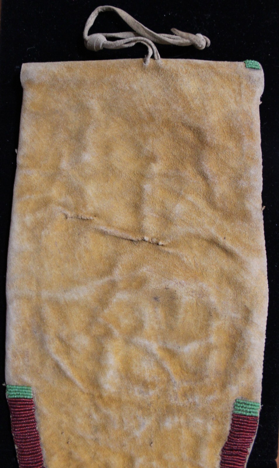 VERY LARGE Vintage Beaded Plains Tab Bag