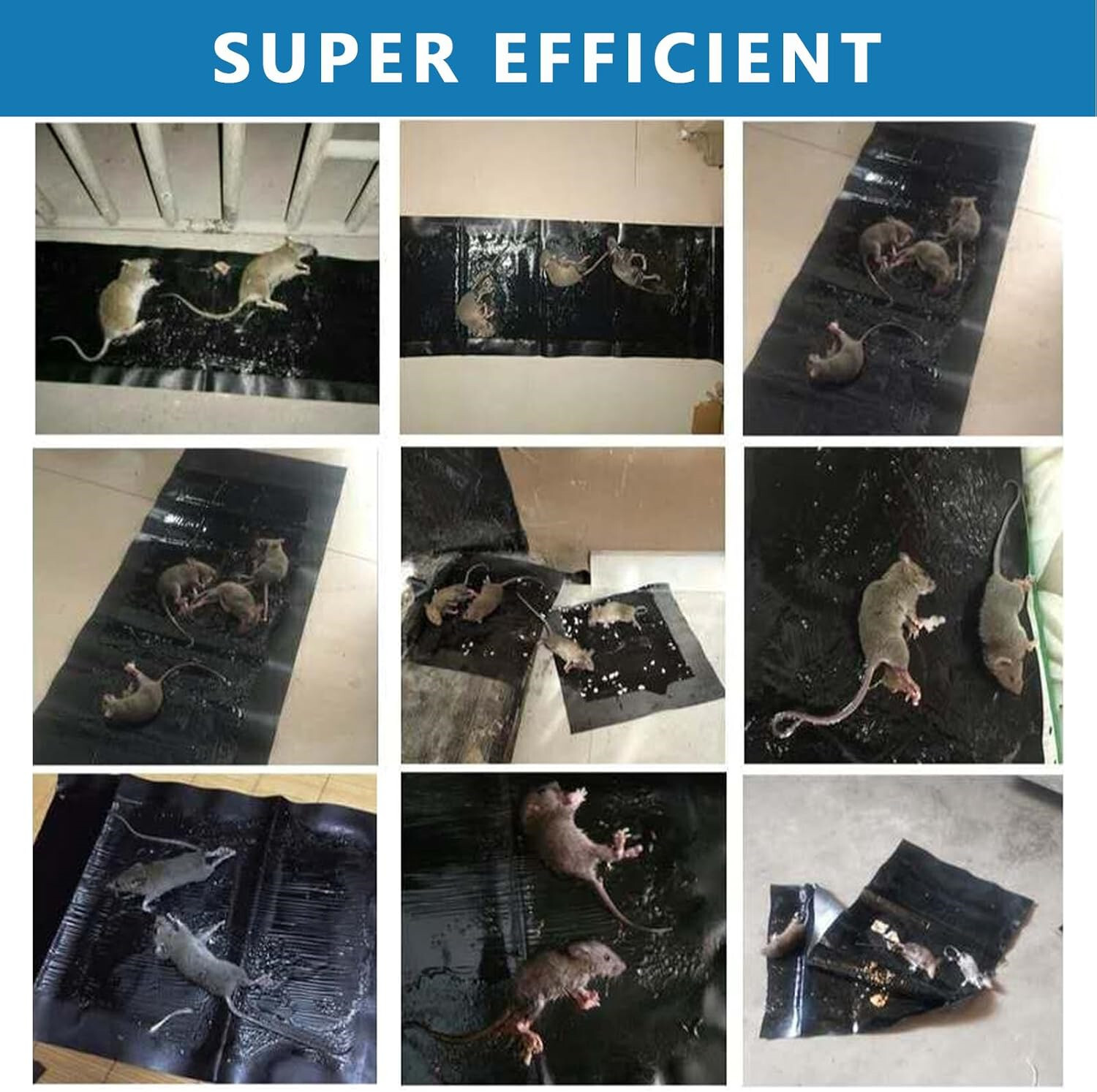 4 Pack Mouse Glue Traps 24 x 11inch Anti Slip Rat Snake Rodent Sticky Pads Pet