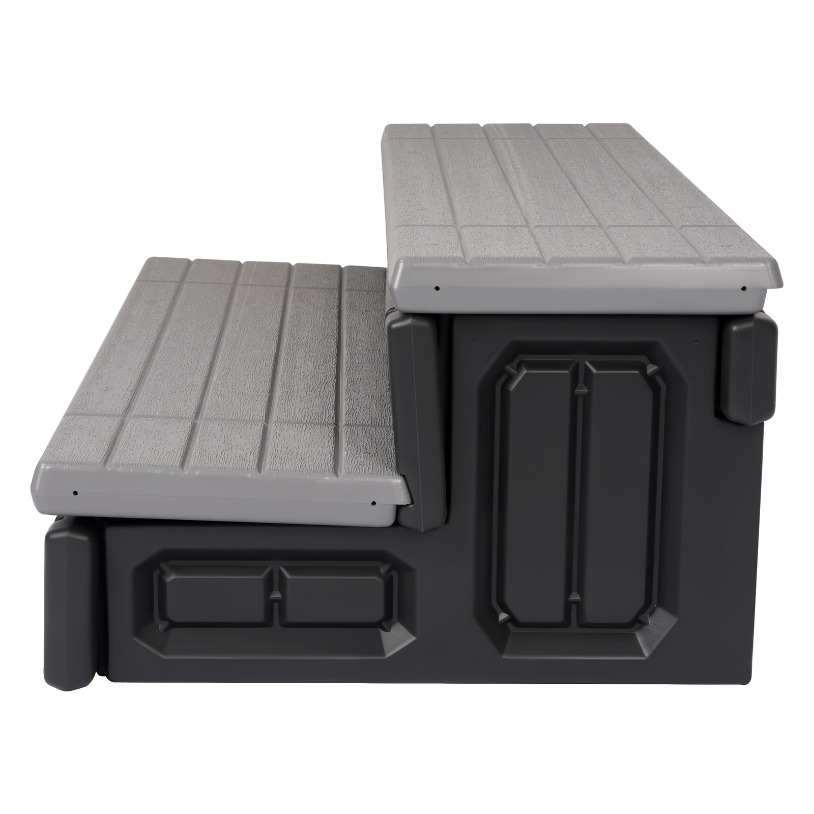 2-Step 36" Patio Spa Hot Tub Step Slip-Resistant Surface W/ Large Hidden Storage