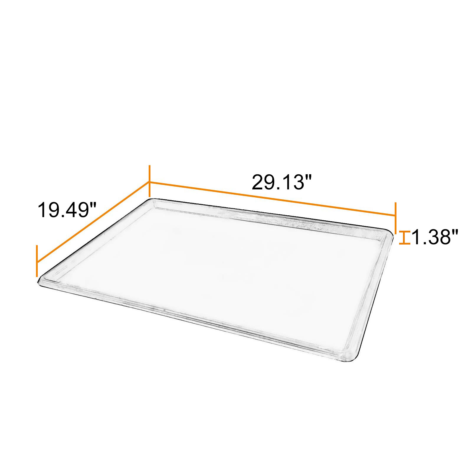 1 pc 29x19.5 inch Replacement Tray for Dog Crate Pans Plastic Bottom