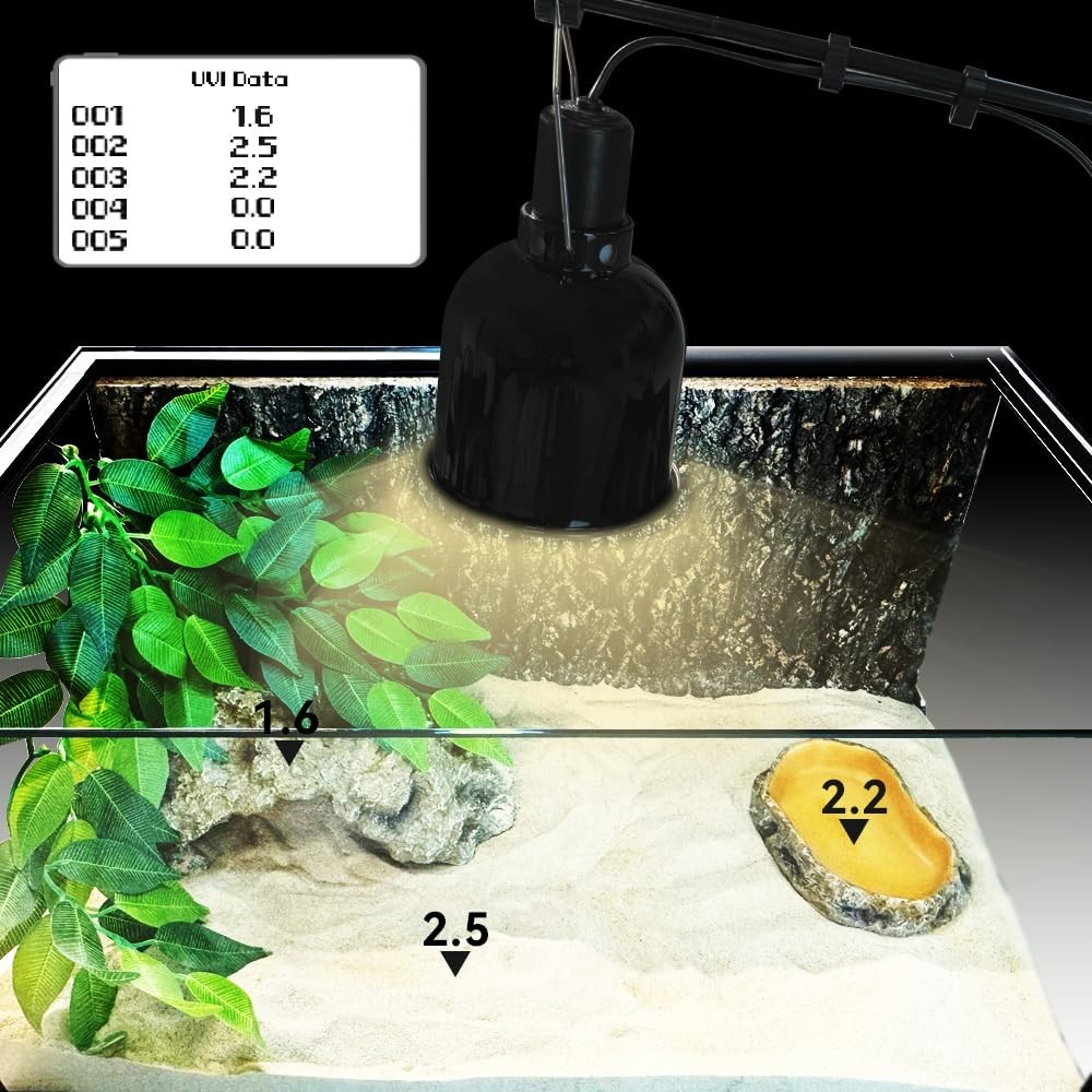 Reptile UV Index Meter,0-388.9,for UVB Fluorescent Lamp and LED Lights,Sunlight.