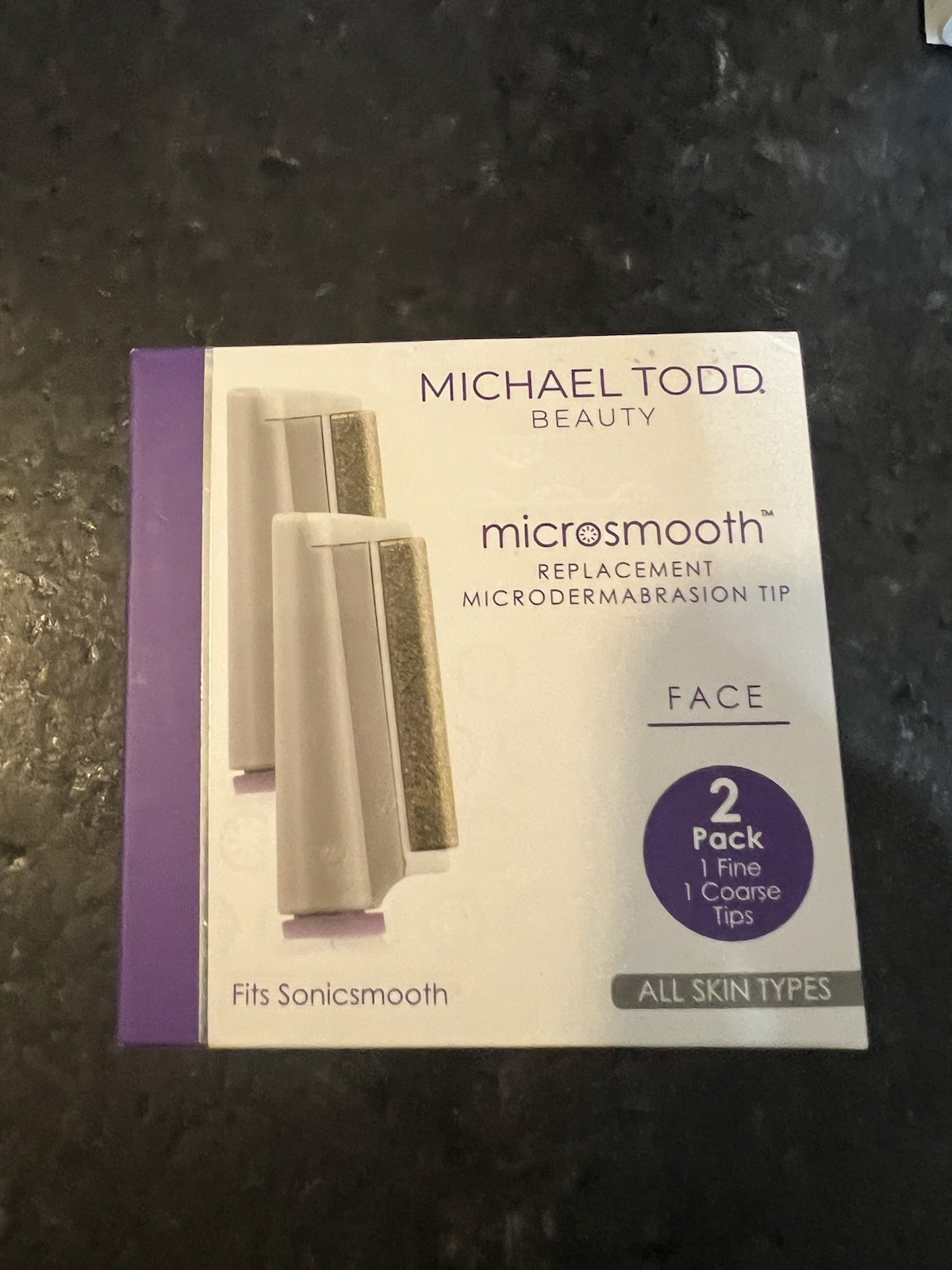 4 Michael Todd Beauty 2-in-1 Sonic Dermaplaning At Home Replenishment Kit & tips