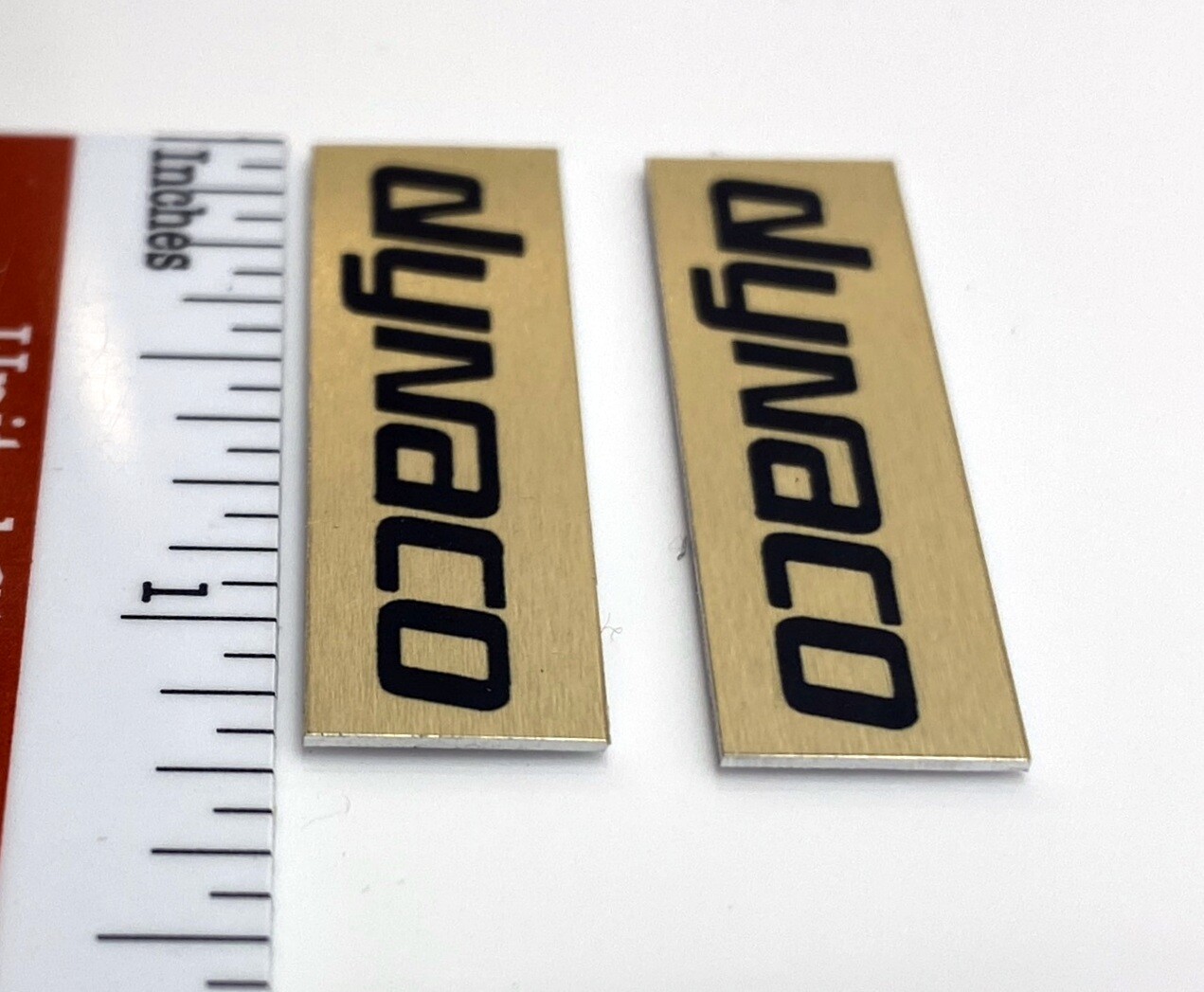 Dynaco Speaker Badge Logo Emblem Custom Aluminum PAIR
