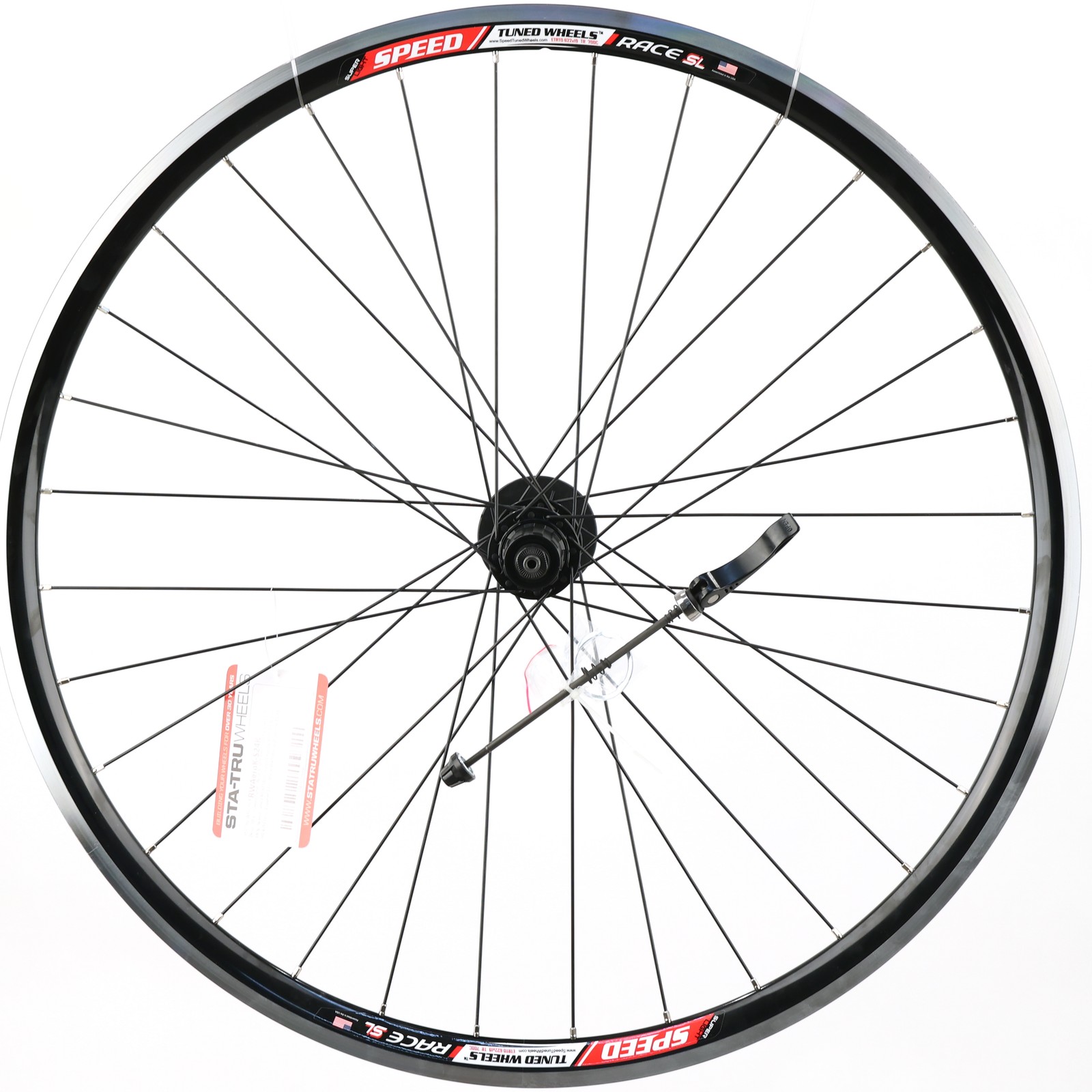 Sta-Tru 700c Double-Wall Aero Alloy Road Wheel, Shimano HG, Rim Brake, QR