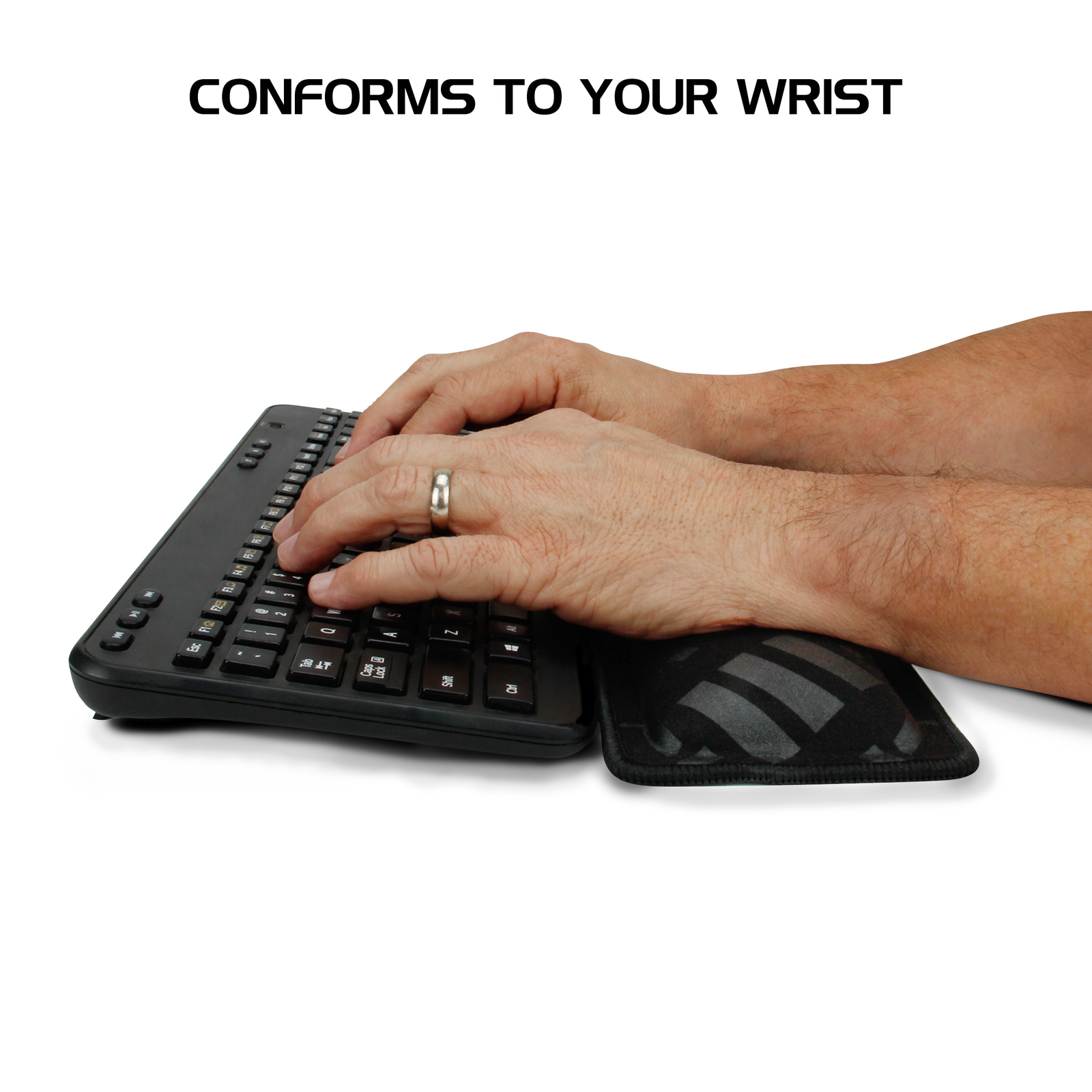 Keyboard Wrist Rest Pad with Soft Memory Foam Support by ENHANCE