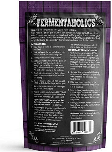 Fermentaholics BIG MOMMA Kombucha SCOBY With 12 oz