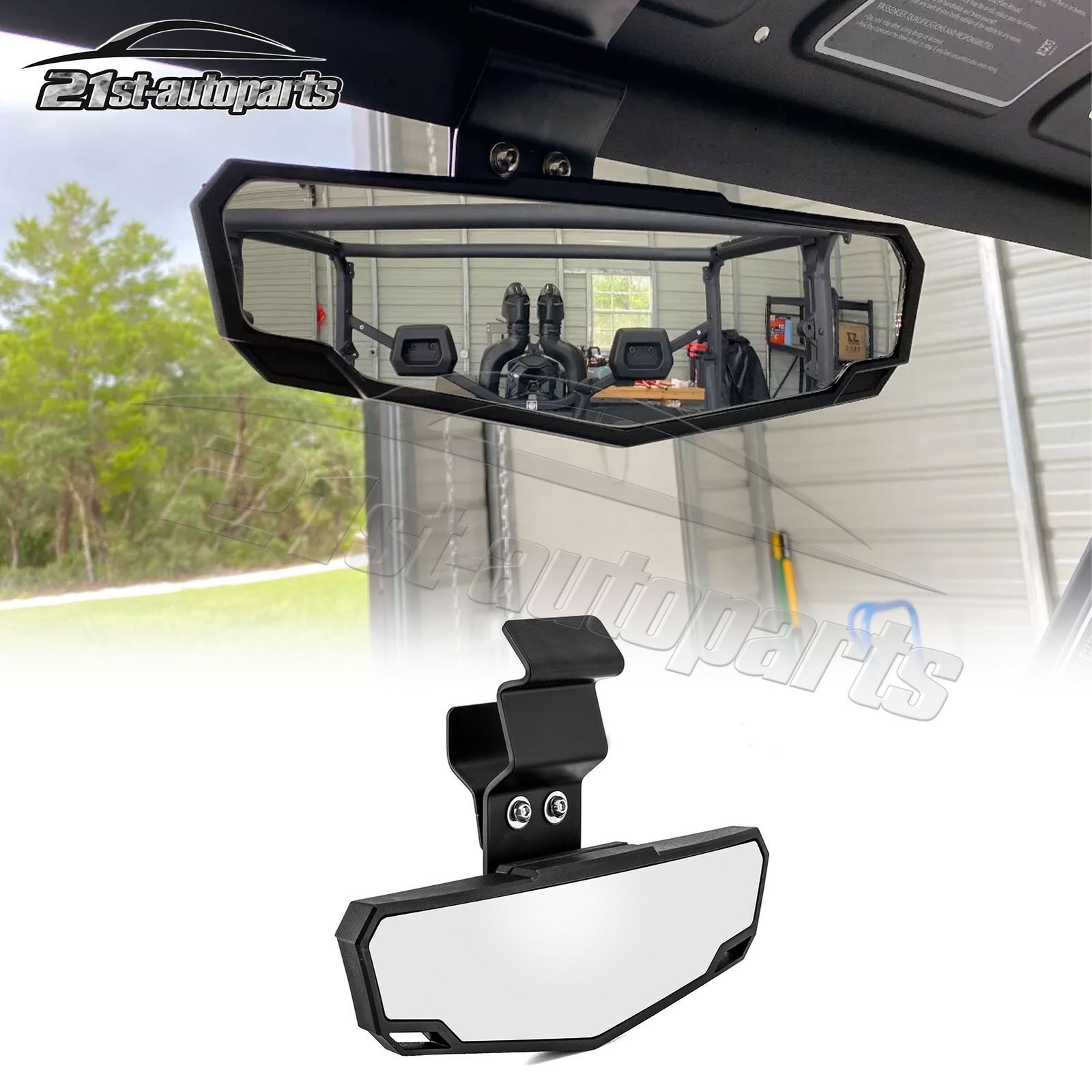 Convex Center Rear View Mirror For Can Am Defender HD5/HD8/HD10 Max 2016-2025
