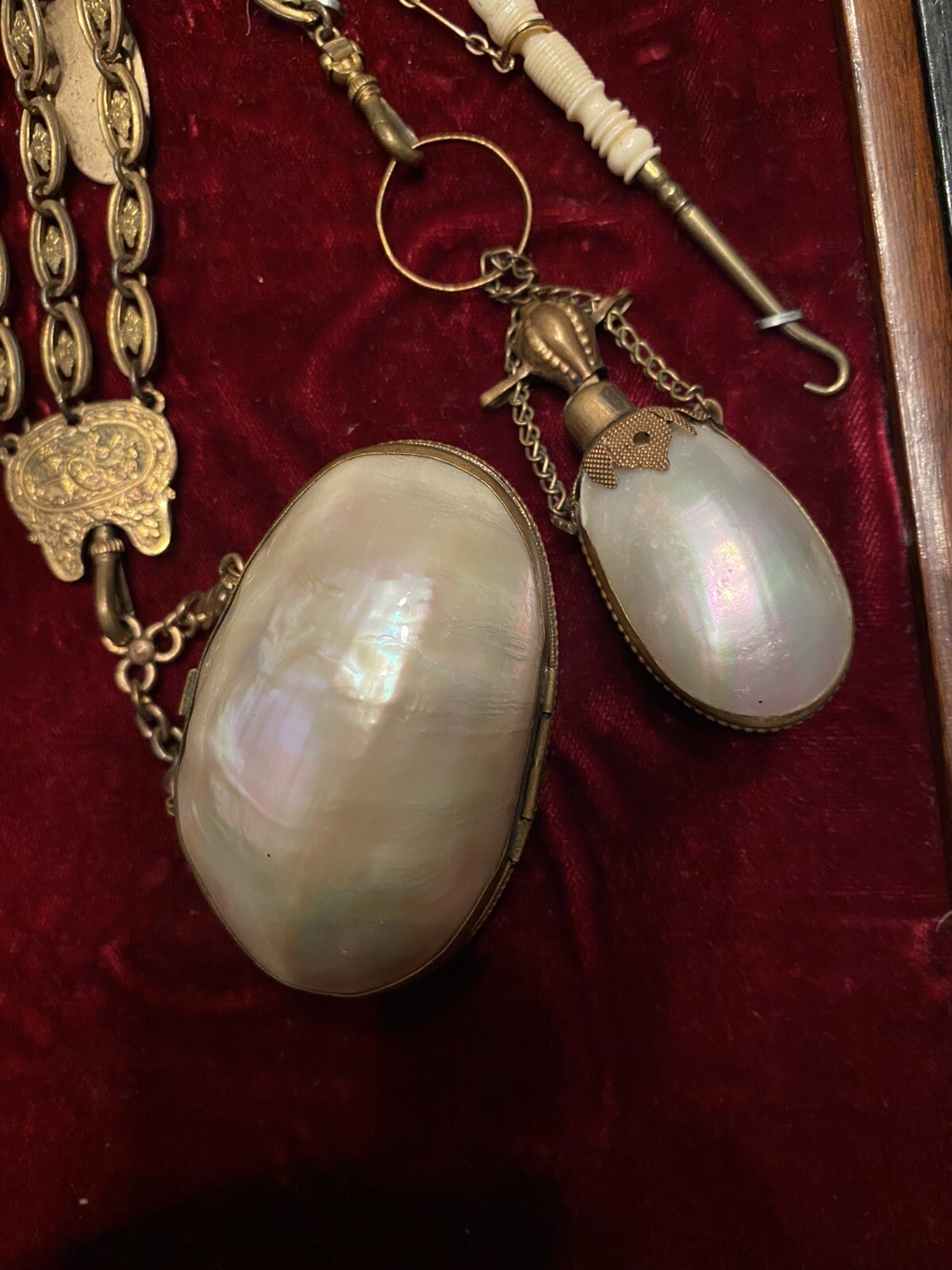 Victorian Antique Gold Filled Chatelaine