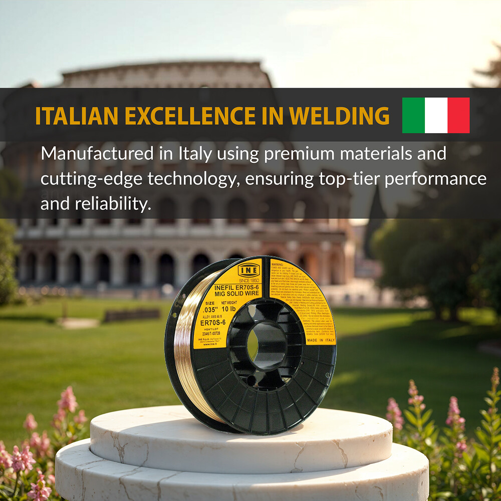 INEFIL ER70S-6 .035-Inch on 10-Pound Spool Carbon Steel Mig Solid Welding Wire