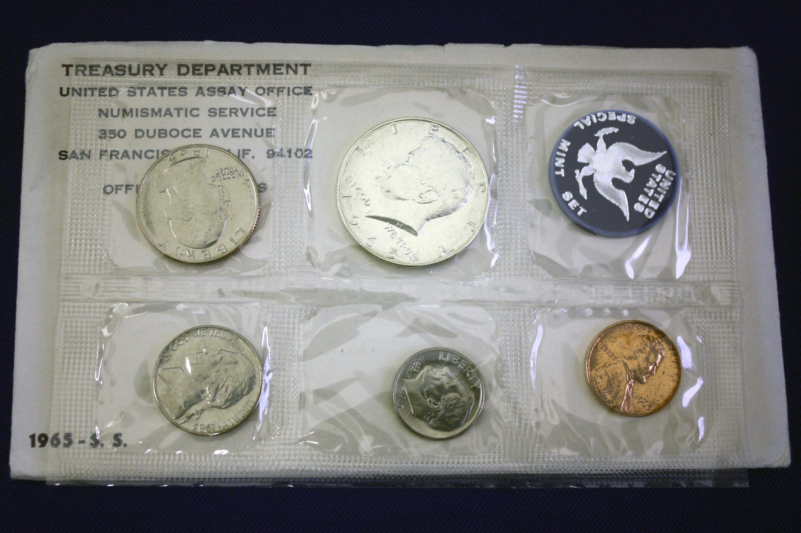 1965 special mint set. The "PROOF SET" for 1965. Original from us mint.