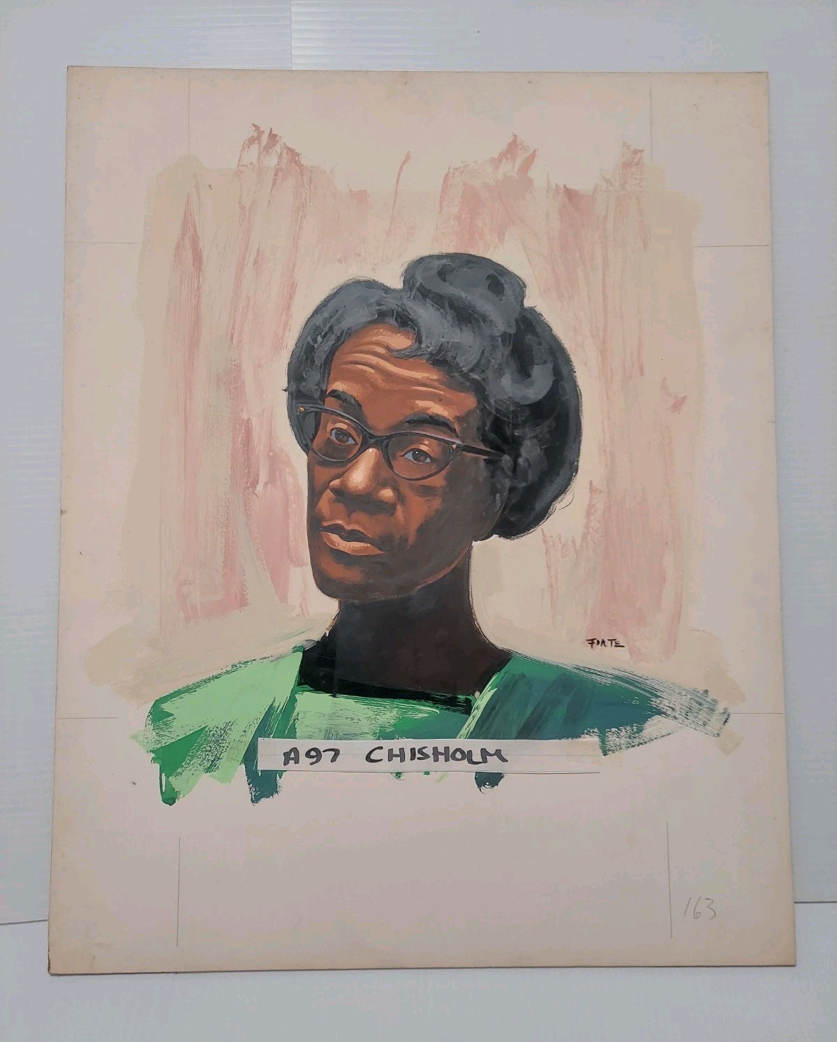 FORTE Original Painting Shirley Chisholm 1st African American Woman US Congress