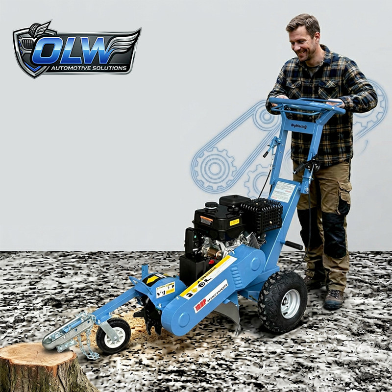 Stump Grinder 15HP 420cc Walk-behind, Electrec Start, 15 Cut Height/10 Cut Depth