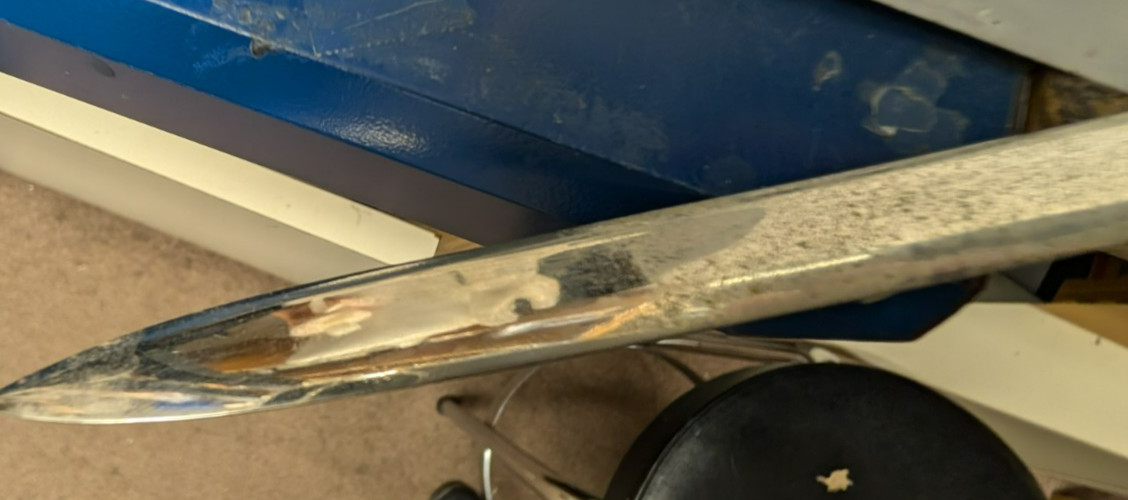 Vintage Brass & Metal Spanish Style Cutlass Sword 40 1/2 " Long